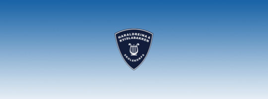 Haraldreina og kvislabakken skolekorps logo