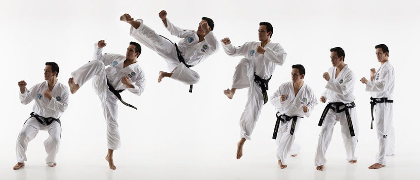 Bilde av taekwondoo utøver